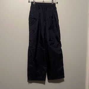 Charles River Apparel Youth Black Elastic Waist Windbreaker Sweatpants Small